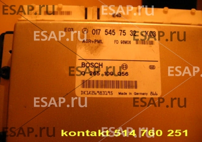 Блок управления (ЭБУ) MERCEDES ASR PML  0265109056 0175457532 MERCEDES ASR PML БЛОК УПРАВЛЕНИЯ 0265109056 0175457532