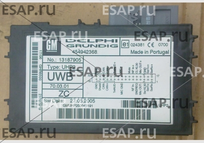 МОДУЛЬ TELEFONU OPEL 454942368 13187905 UHP2 UWB ZC