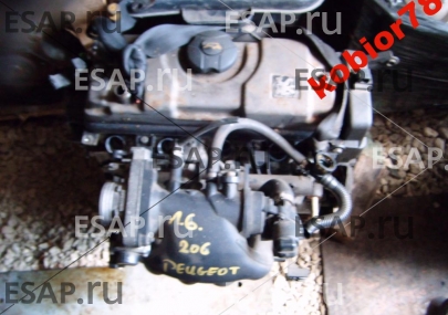 Двигатель peugeot 206  1.6 8v 01r KOBI Бензиновый