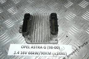 ASTRA G 1.4 16V X14XE 98-00  БЛОК УПРАВЛЕНИЯ ДВИГАТЕЛЕМ