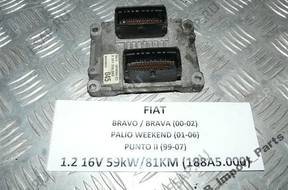 BRAVO BRAVA PUNTO II 1.2 16V  БЛОК УПРАВЛЕНИЯ ДВИГАТЕЛЕМ