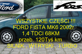 FORD FIESTA 1,4 TDCI 68KM MK6 120Tkm двигатель