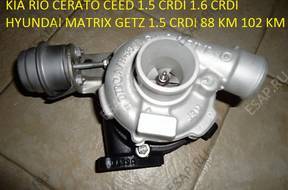 ТУРБОКОМПРЕССОР Kia Cerato 1.6 crdi 116km