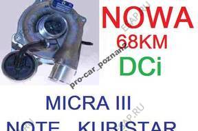 ТУРБОКОМПРЕССОР NOTE MICRA III 1.5 DCi 68KM