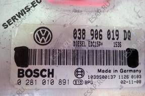 0281010891 038906019DQ БЛОК УПРАВЛЕНИЯ SEAT IBIZA 1.9 TDI