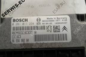 0281011234 9655698280 БЛОК УПРАВЛЕНИЯ PEUGEOT 307 1.6HDI
