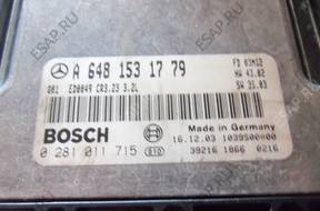 0281011715 A6481531779 КОМПЛЕКТ W220 LIFT S320 CDI