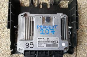 0281012523 9664843480 БЛОК УПРАВЛЕНИЯ ДВИГАТЕЛЕМ 207 1.4 HDI