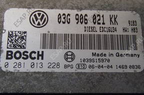 0281013228 БЛОК УПРАВЛЕНИЯ 03G906021KK VW JETTA 2.0 TDI