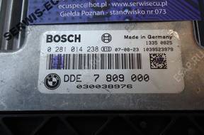 0281014238 DDE7809000 БЛОК УПРАВЛЕНИЯ ECU BMW E60 2.0D