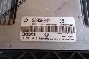 0281015569 96950947 БЛОК УПРАВЛЕНИЯ OPEL ANTARA 2.0 CDTI