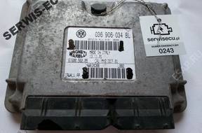 036906034BL БЛОК УПРАВЛЕНИЯ ДВИГАТЕЛЕМ SKODA FABIA 1.4 + PIN