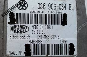 036906034BL БЛОК УПРАВЛЕНИЯ ДВИГАТЕЛЕМ SKODA FABIA 1.4 + PIN