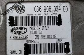 036906034DD БЛОК УПРАВЛЕНИЯ ДВИГАТЕЛЕМ VW POLO 1.4 16V + PIN