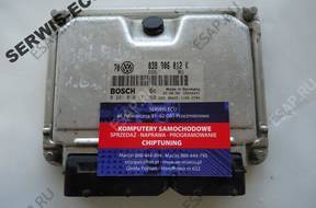 038906012K 0281010111 БЛОК УПРАВЛЕНИЯ GOLF 4 1.9 БЕЗ КОДА