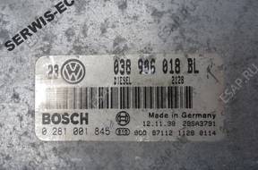 038906018BL 0281001845 БЛОК УПРАВЛЕНИЯ VW GOLF ИММОБИЛАЙЗЕР OFF