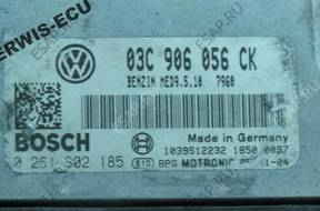 03C906056CK 0261S02185 БЛОК УПРАВЛЕНИЯ VW GOLF V 1.6 FSI