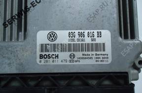 03G906016BB 0281011479 БЛОК УПРАВЛЕНИЯ VW TOURAN БЕЗ КОДА