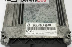 03G906016HJ 0281012253 БЛОК УПРАВЛЕНИЯ VW GOLF V БЕЗ КОДА