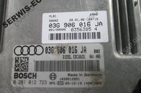 03G906016JA 0281012723 БЛОК УПРАВЛЕНИЯ AUDI A4 БЕЗ КОДА