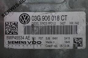 03G906018CT 5WP45534AE SIMOS PPD1.2 БЛОК УПРАВЛЕНИЯ GOLF