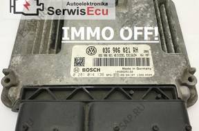 03G906021 год,H 0281014136 БЛОК УПРАВЛЕНИЯ OCTAVIA БЕЗ КОДА