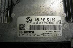 03G906021 год,Q 0281014139 БЛОК УПРАВЛЕНИЯ VW PASSAT БЕЗ КОДА