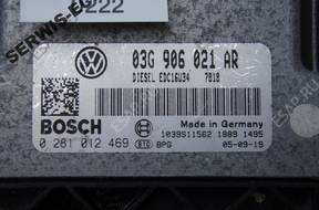 03G906021AR 0281012469 БЛОК УПРАВЛЕНИЯ VW CADDY ИММОБИЛАЙЗЕР off