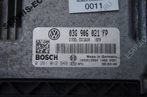03G906021FP 0281012949 БЛОК УПРАВЛЕНИЯ VW GOLF ИММОБИЛАЙЗЕР off