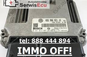 03G906021JG 0281013607 БЛОК УПРАВЛЕНИЯ VW GOLF V БЕЗ КОДА