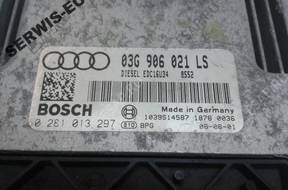 03G906021LS 0281013297 БЛОК УПРАВЛЕНИЯ AUDI A3 1.9 БЕЗ КОДА