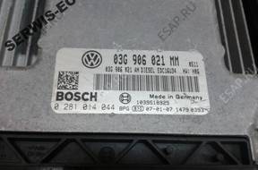 03G906021MM 0281014044 БЛОК УПРАВЛЕНИЯ VW TOURAN БЕЗ КОДА