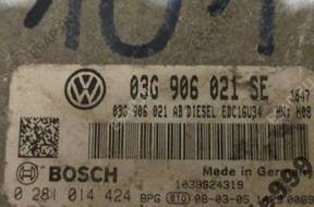 03G906021SE 0281014424 БЛОК УПРАВЛЕНИЯ VW AUDI SKODA SEAT