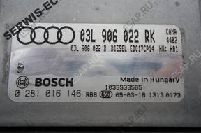 03L906022 год,K 0281016146 БЛОК УПРАВЛЕНИЯ AUDI+