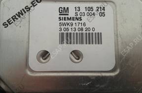 13105214 S0300405 БЛОК УПРАВЛЕНИЯ OPEL MERIVA 1.8 Z18XE