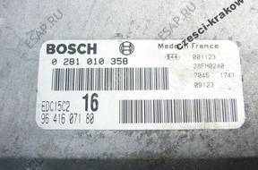 163. БЛОК УПРАВЛЕНИЯ CITROEN 2.0 HDI BOSCH 0281010358