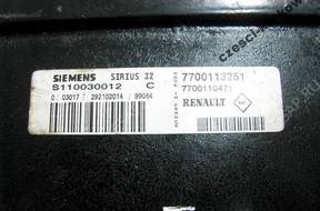 168. БЛОК УПРАВЛЕНИЯ RENAULT LAGUNA I 1.6 16V 7700113251 168. БЛОК УПРАВЛЕНИЯ RENAULT LAGUNA I 1.6 16V 7700113251