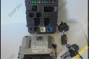 207 1.4 16V BSI КОМПЛЕКТ БЛОК УПРАВЛЕНИЯ 9664738680