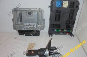 207 1.6 VTI BSI КОМПЛЕКТ БЛОК УПРАВЛЕНИЯ 9666235880