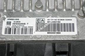 24. БЛОК УПРАВЛЕНИЯ CITROEN C2 C3 1.4 HDI 9663483180