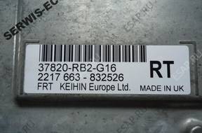 37820 год,B2G16 6776103236 RT HONDA JAZZ БЛОК УПРАВЛЕНИЯ