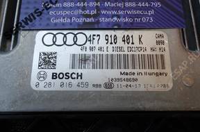 4F7910401K 0281016459 БЛОК УПРАВЛЕНИЯ ECU AUDI A6 2.7TDI