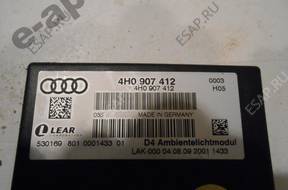 4H0907412 БЛОК УПРАВЛЕНИЯ OWIETLENIA AUDI A8