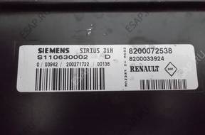 55 SIEMENS SIRIUS БЛОК УПРАВЛЕНИЯ 8200072538 8200033924
