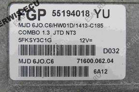 55194018 MJD6J0.C6 YU БЛОК УПРАВЛЕНИЯ ECU OPEL COMBO 1.3