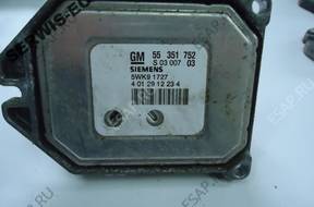 55351752 5WK91752 БЛОК УПРАВЛЕНИЯ OPEL ASTRA 1.8 Z18XE