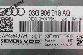 5WP45549AH 03G906018AQ БЛОК УПРАВЛЕНИЯ ECU AUDI A4 2.0TDI