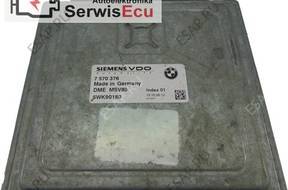 7570376 5WK90180 DME MSV80 ECU BMW E90 3.0 БЕНЗИН