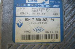 8839/19 БЛОК УПРАВЛЕНИЯ H0M7700868189 RENAULT SCENIC I