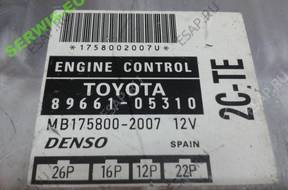 8966105310 2C-TE БЛОК УПРАВЛЕНИЯ TOYOTA AVENSIS 2.0 TD